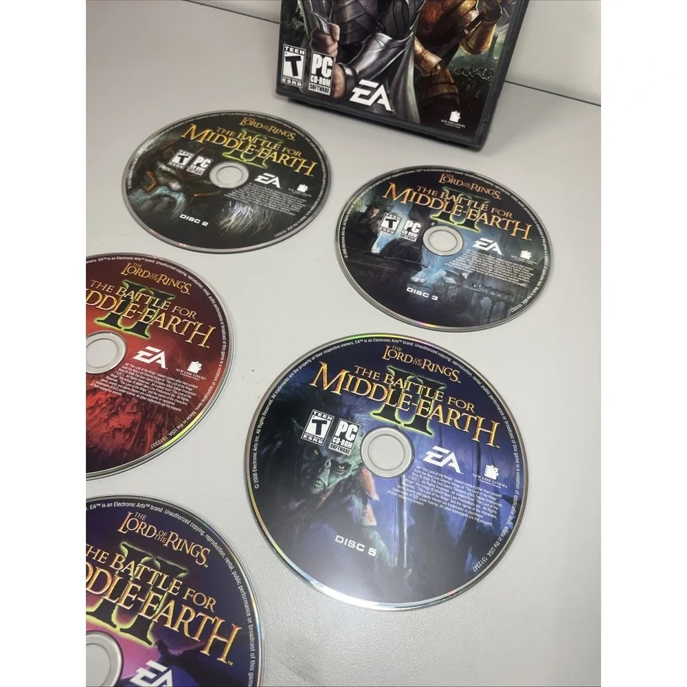 Lord of the Rings The Battle for Middle Earth 2 II (PC, 2006) MISSING DISC 1